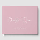 Search for pink guest books Typography