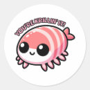 Search for funny shrimp stickers Krill
