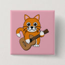 Search for cat playing badges Guitar