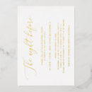 Search for gold foil rehearsal dinner invitations Typography