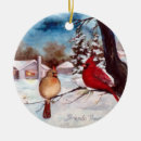 Search for female cardinal christmas tree decorations Winter