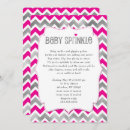 Search for fuchsia baby shower invitations Chic