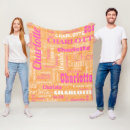 Search for hot pink and orange blankets Pattern