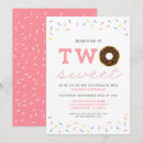 Search for two sweet donut birthday invitations Sprinkles