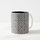 Search for black and white pattern mugs Ornate