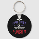 Search for epilepsy purple ribbon key rings Warrior
