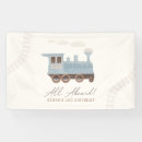Search for train birthday banners Watercolor