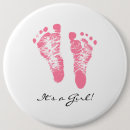 Search for newborn round badges Its a girl