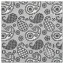 Search for black paisley fabric Black and white