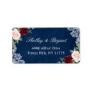 Search for red white and blue return address labels Elegant