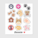 Search for adorable cartoon puppy stickers Cute
