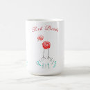 Search for whimsical bird mugs Red