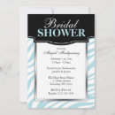 Search for zebra blue invitations Blue and white