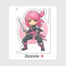 Search for female warrior stickers Pink