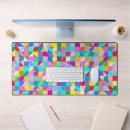 Search for pattern in bright trendy mouse mats Geometric
