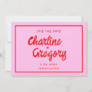 Search for date wedding invitations Pastel