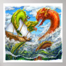 Search for sea serpent art Illustration