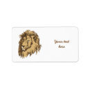 Search for lion king return address labels Big cat
