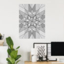 Search for black and white geometric pattern posters Cool
