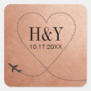 Search for plane wedding stickers Destination