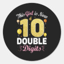 Search for celebrating 10 years stickers Double digits