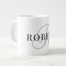 Search for monogram for him mugs Elegant