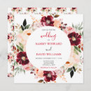 Search for burgundy and pink wedding invitations Boho bohemian