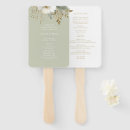Search for green gold wedding programmes Watercolor flowers