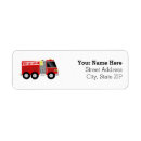 Search for fireman return address labels Birthday party
