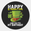 Search for st patricks day birthday stickers Leprechaun