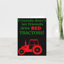 Search for red tractor cards Vintage