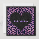 Search for cheetah party invitations Girl