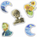 Search for painted skull stickers Van gogh