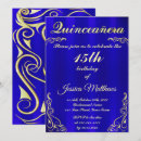 Search for save the date quinceanera invitations Blue