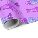 Search for fish wrapping paper Mid century modern