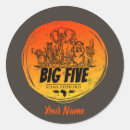 Search for the big five stickers Africa