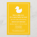 Search for yellow duck baby shower invitations Bird