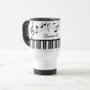Search for for music teachers travel mugs Black and white