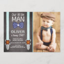 Search for little man 1st birthday invitations Bowtie