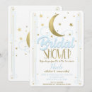 Search for moon and stars bridal shower invitations Celestial
