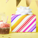 Search for red and yellow stripes wrapping paper White