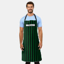 Search for green black stripe aprons Kitchen