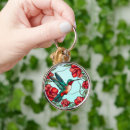 Search for red flowers key rings Modern