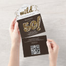 Search for animal 50th birthday invitations Modern