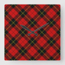 Search for red and black clocks Tartan