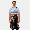 Search for large red aprons Rustic