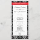 Search for damask wedding programs Pattern