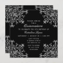 Search for black silver quinceanera invitations Modern