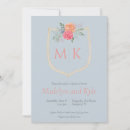 Search for monogram bridal shower invitations Fancy