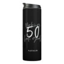 Search for 50th birthday travel mugs Black and white